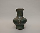 Wine container (hu), Earthenware with lead green glaze, China