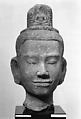 Head of Bodhisattva Avalokiteshvara, Stone, Thailand (Lopburi)