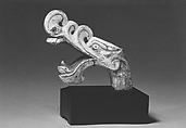 Figure of Dragon Head, Earthenware with pigment, China