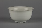 Bowl, Porcelain with white glaze (Jingdezhen ware), China