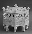 Covered Incense Burner, Porcelain with a clear glaze, Dehua ware (blanc de chine), China