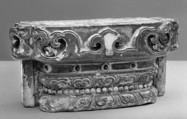 Architectural fragment, Stoneware with polychrome glaze, China
