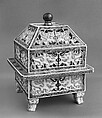 Incenser burner with archaic style patterns, Porcelain painted in overglaze polychrome enamels (Jingdezhen ware), China