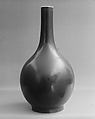 Bottle vase, Porcelain with red glaze, China