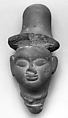 Head with Hat, Terracotta, India