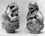 Statuette of Lion, Wood, China