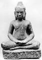 Seated Buddha, Stone, Cambodia