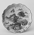 Dish, Porcelain painted in underglaze blue and overglaze polychrome enamels, China