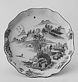 Dish, Porcelain painted in underglaze blue and overglaze polychrome enamels, China