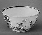 Cup with roosters, Porcelain painted in overglaze red and black enamels, and gilt (Jingdezhen ware), China