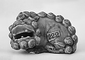 Figure of a Lion, orcelain with turquoise glaze (Jingdezhen ware), China