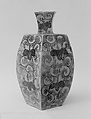 Vase, Clay covered with a transparent crackled glaze, decorated with colored enamels and gold, Japan