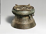 Miniature Drum with Four Frogs, Bronze, Vietnam