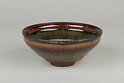 Bowl, Grey porcelaneous ware with silver band on edge (Jian ware?), China