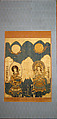 Two Bodhisattvas, Silk embroidery, Japan