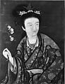 Portrait of a Woman, Tsukioka Sessai Japanese, Framed painting; ink and color on silk, Japan