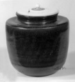 Tea jar, Buff clay, brown glaze (Takatori ware), Japan
