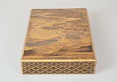 Document Box (Bunko) with Design of Cherry Trees in Bloom in Yoshino, Lacquer with sprinkled gold and silver and relief lacquer (takamakie) and polished sprinkled gold and silver lacquer decoration (togidashi), Japan