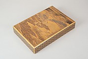 Document Box (Bunko) with Design of Cherry Trees in Bloom in Yoshino, Lacquer with sprinkled gold and silver and relief lacquer (takamakie) and polished sprinkled gold and silver lacquer decoration (togidashi), Japan