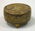 Incense box with tray, Lacquer with gold and silver, Japan