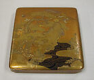 Writing Box, Gold lacquer on nashiji ground, Japan