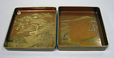 Writing Box, Gold lacquer on nashiji ground, Japan