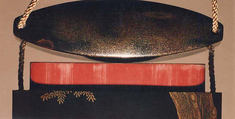 Case (Inrō) with Design of Mounted Hunter Shooting at Hares, Lacquer, roiro, nashiji, gold, silver and red hiramakie, togidashi, raden; Interior: red lacquer and fundame, Japan