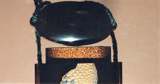 Case (Inrō) with Design of Hawks on Tasseled Perches, Kano Terunobu (1717–63)  , Yusei, Lacquer, roiro, white lacquer, gold and coloured hiramakie; Interior: nashiji and fundame, Japan