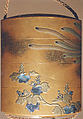 Case (Inrō) with Pheonix and Paulownia Tree, Gold lacquer with gold and colored makie and mother-of-pearl, Japan