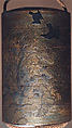 Case (Inrō) with Design of Crows in Trees and Flying before the Full Moon, Lacquer, gold, hirame, gold and coloured hiramakie, takamakie, nashiji; Interior: nashiji and fundame, Japan