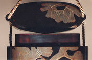 Case (Inrō) with Design of Bird Seated on Snowy Pine Branch (obverse); Bird beside Red Berry Plant (reverse), Lacquer, roiro, fundame, nashiji, gold, silver and red togidashi; Interior: roiro and fundame, Japan