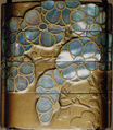 Case (Inrō) with Design of Flowering Plants, Lacquer, fundame, gold takamakie, raden inlay; Interior: fundame, Japan