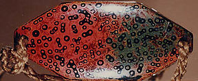 Case (Inrō) with Design of Shoki with Wide Hat and Sword, Lacquer, wakasa nuri, mottled ground, gold and silver hiramakie, raden; Interior: roiro and fundame, Japan