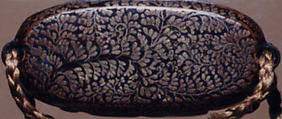 Case (Inrō) with Design of Chinese Sages Seated on Verandah, Lacquer, roiro, rubbed fundame, gold and black hiramakie, tortoiseshell; Interior: nashiji and fundame, Japan