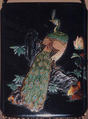 Case (Inrō) with Design of Peacock on Rock with Peonies, Lacquer, roiro, horn, ivory and cloisonne inlay, Inro: nashiji, togidashi; Interior: gyobu nashiji and fundame, Japan