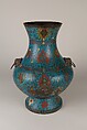 Vase, Cloisonné enamel on copper, China