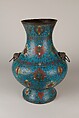 Vase, Cloisonné enamel on copper, China
