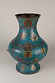 Vase, Cloisonné enamel on copper, China