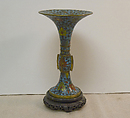 Vase, Cloisonné enamel on gilt copper, China