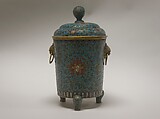 Covered Vase, Cloisonné enamel on copper, China