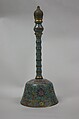 Conical Bell, Cloisonné enamel on copper, China