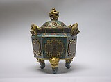 Covered Incense Burner, Cloisonné enamel on copper, China