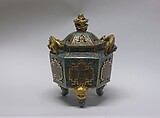 Covered Incense Burner, Cloisonné enamel on copper, China