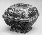 Covered Box, Cloisonné and painted enamel, China