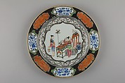 Plate with ladies, Porcelain painted in overglaze polychrome enamels (Jingdezhen ware), China