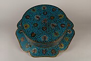 Basin with scene of Daoist immortals, Cloisonné enamel, China