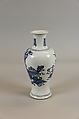 Vase with a display of antiques, Porcelain painted in underglaze cobalt blue (Jingdezhen ware), China