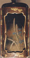 Case (Inrō) with Design of Narcissus and Saya Cover with Design of Plum, Lacquer, roiro, nashiji, gold and silver-blue togidashi, hiramakie; Interior: nashiji and fundame, Japan