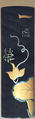 Case (Inrō) with Design of Crane Standing Beneath Pine Tree (obverse); Morning Glory and Inscription (reverse), In the Style of Hanabusa Itchō (Japanese, 1652–1724), Metal and lacquer, dark silver metal, incised, roiro, gold hiramakie, raden, aogai; Interior: fundame, four boxes, Japan