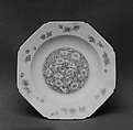 Plate, White porcelain decorated with blue under the glaze (Hirado ware), Japan